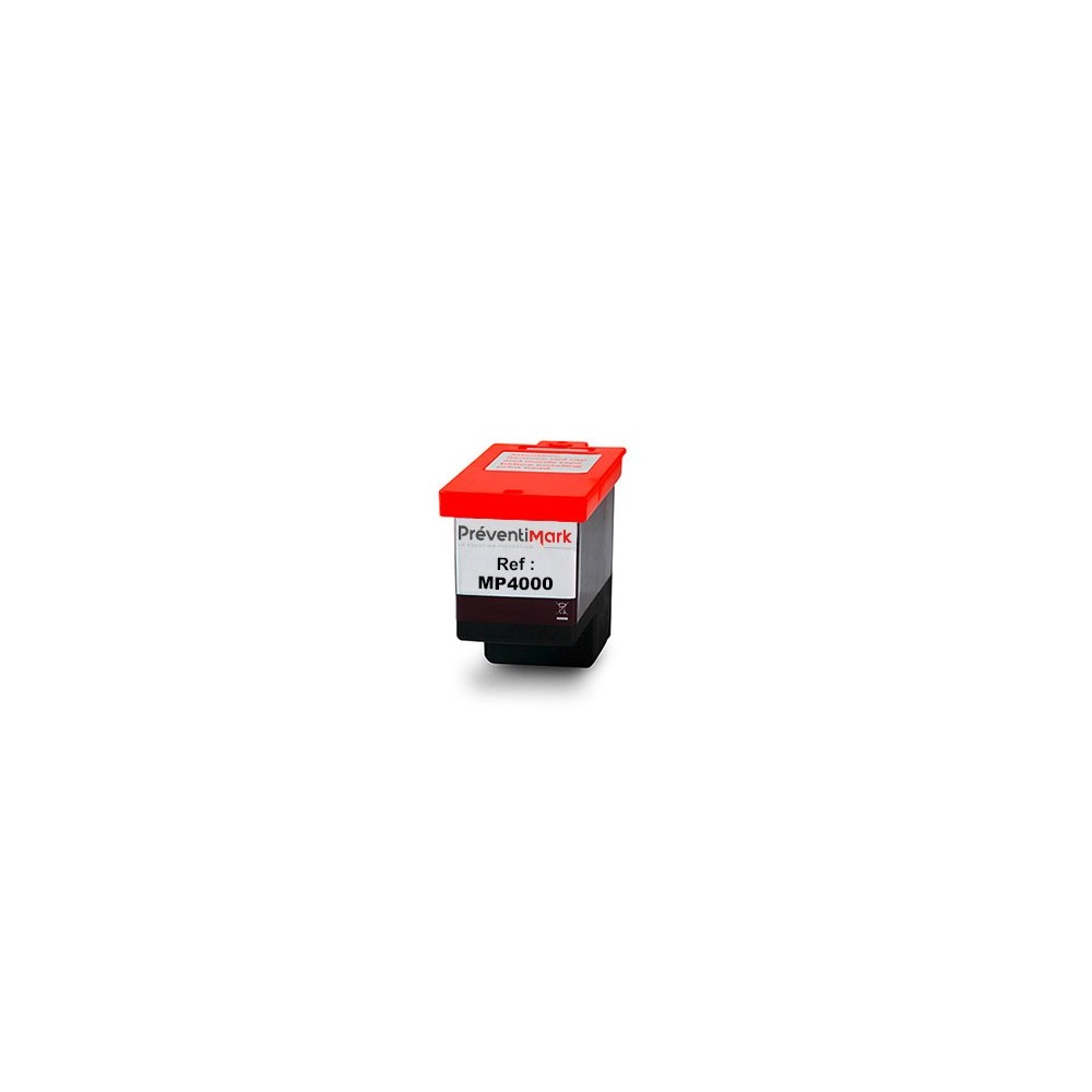 Photo de la cartouche à tête d'impression pour l'imprimante multicolore en réseau MP4000 de Préventimark.