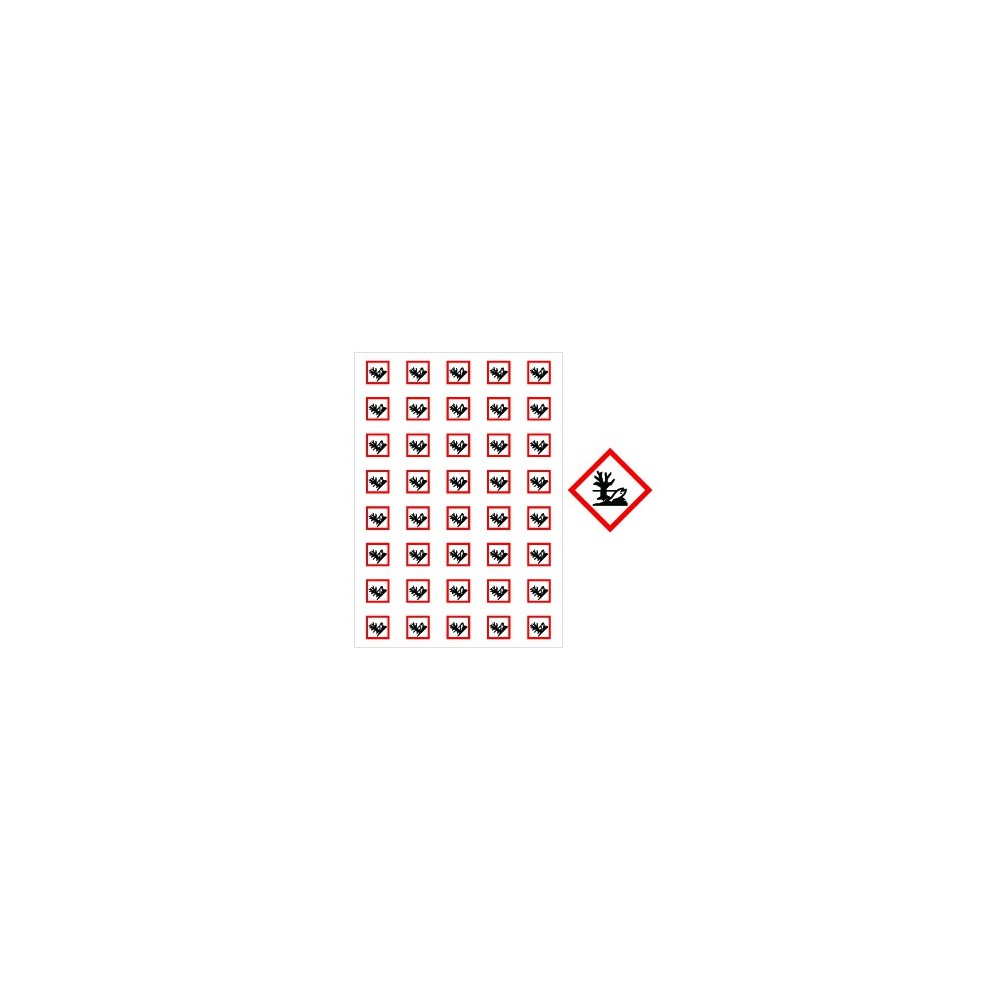 Pictogrammes SGH pour repiquage sur marqueurs de tuyauterie