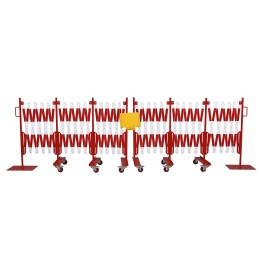Set barrières extensibles 2 x 8 mètres
