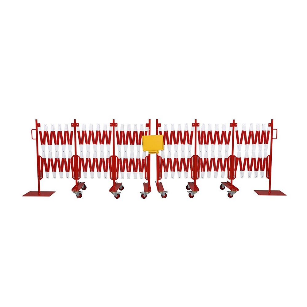 Set barrières extensibles 2 x 8 mètres
