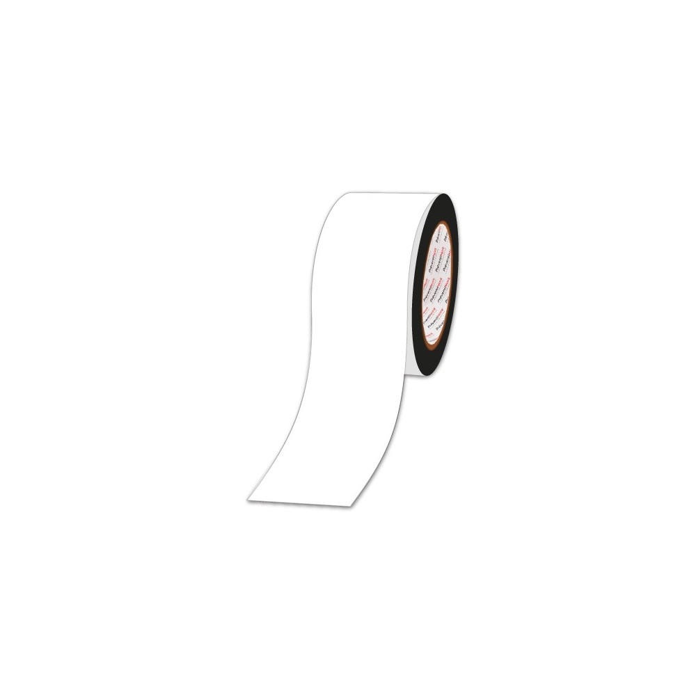Rouleau de bande magnétique blanche