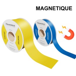 Étiquettes magnétique en rouleaux continus, blancs ou couleurs unies pour imprimantes MP100