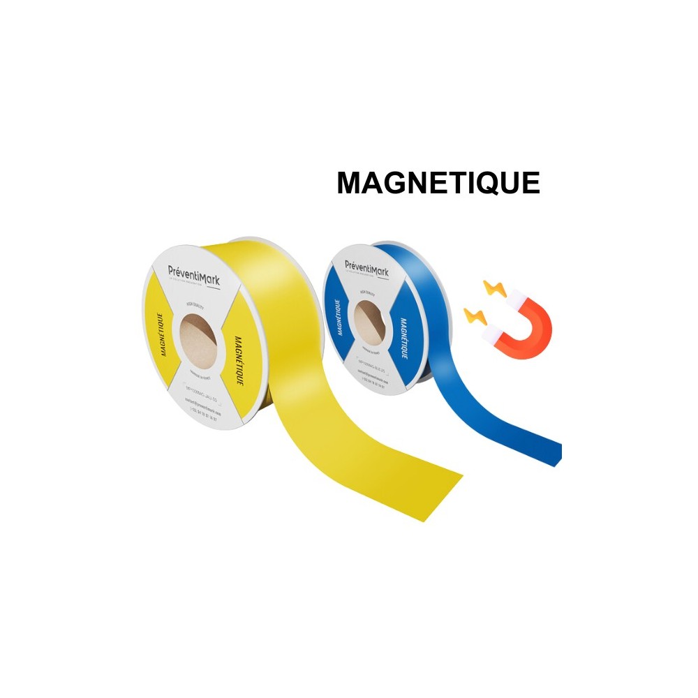 Étiquettes magnétique en rouleaux continus, blancs ou couleurs unies pour imprimantes MP100