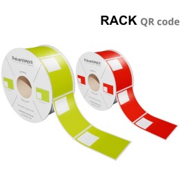 Étiquettes de marquage et d'identification de racks et palettiers, Modèle B avec QR Code