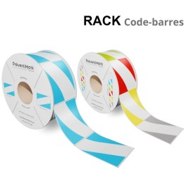 Etiquettes marquage et repérage de racks et palettiers, Modèle A - code-barres