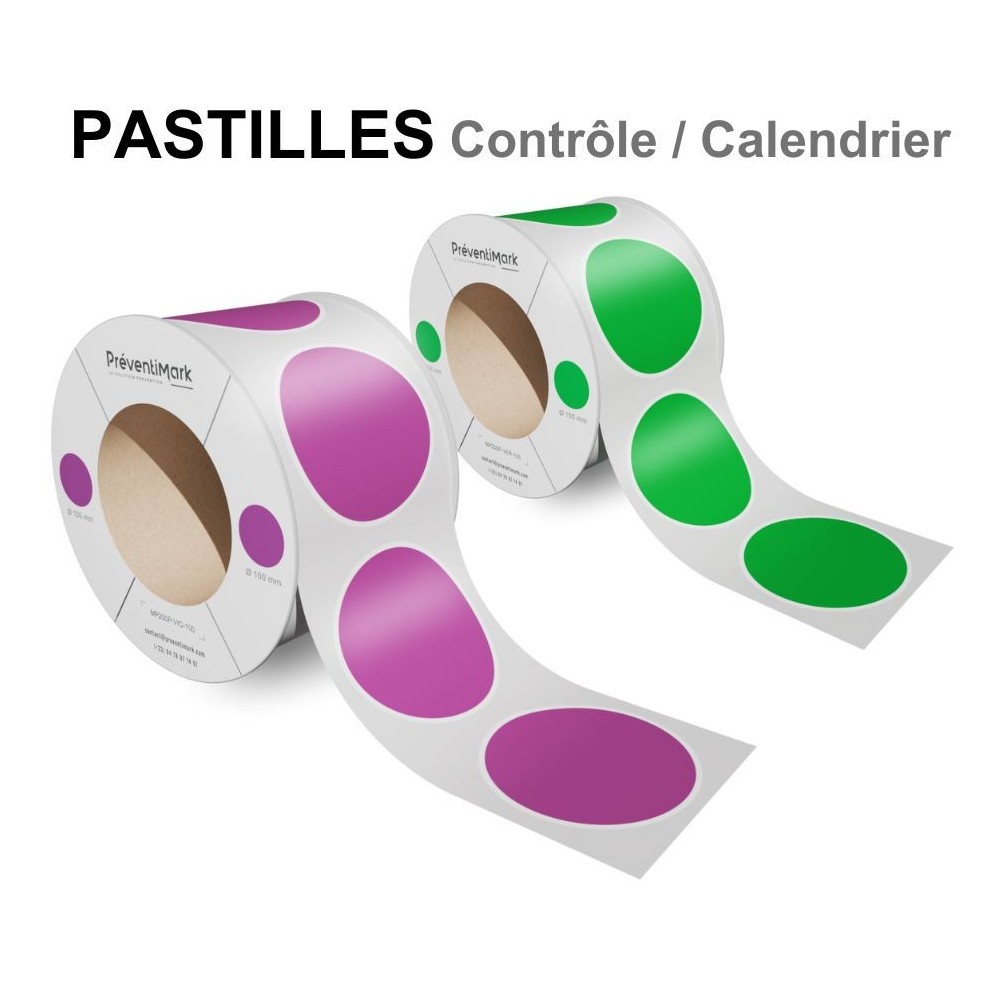 Rouleaux de pastilles prédécoupées