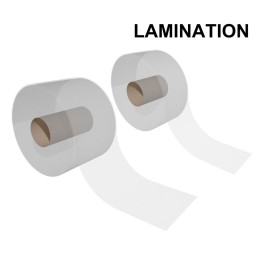 Rouleaux transparents adhésifs de lamination MP200 pour la protection de vos étiquettes