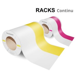 Etiquette continue de marquage racks et palettiers, Modèle C