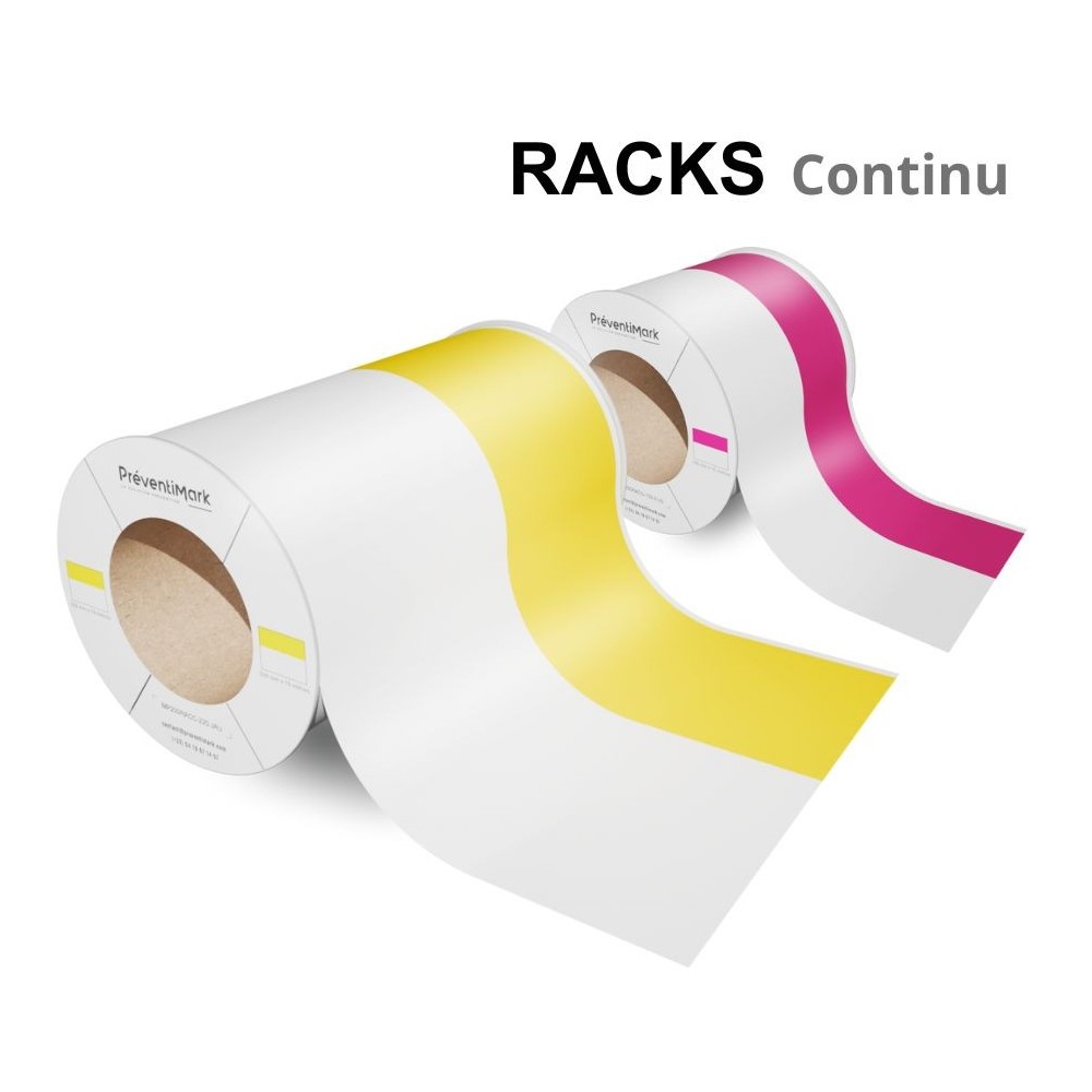 Etiquette continue de marquage racks et palettiers, Modèle C
