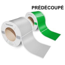 Rouleau adhésifs prédécoupés rectangle à imprimer avec la MP200