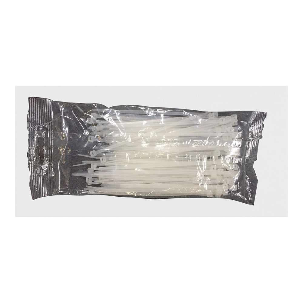 Colliers de fixation incolores, sachet de 100