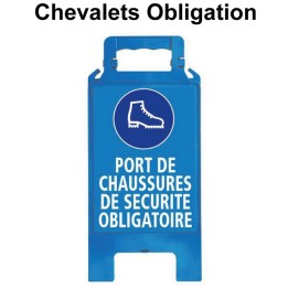 Chevalet de signalisation obligation