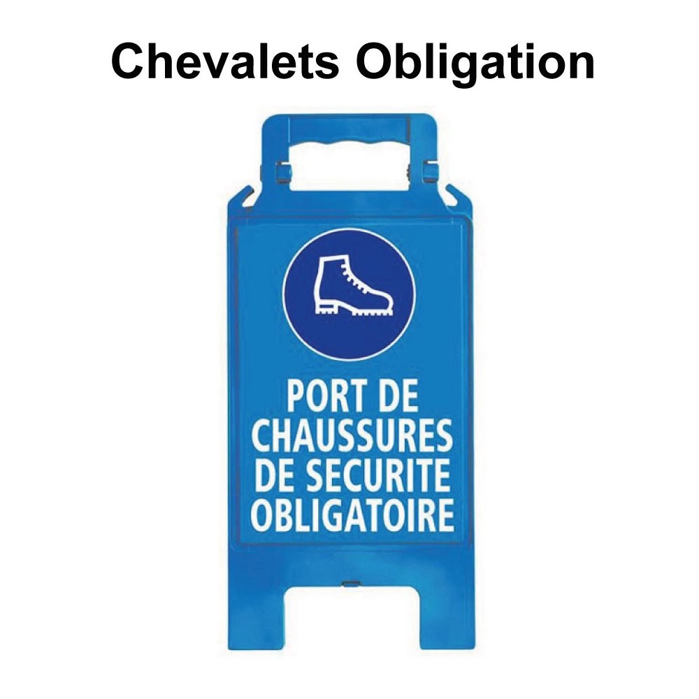 Chevalet de signalisation obligation