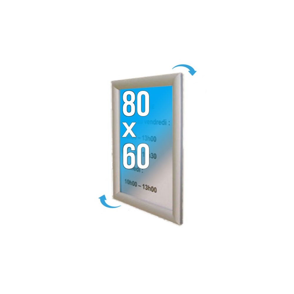 Cadres Clic-Clac double-faces pour vitrines