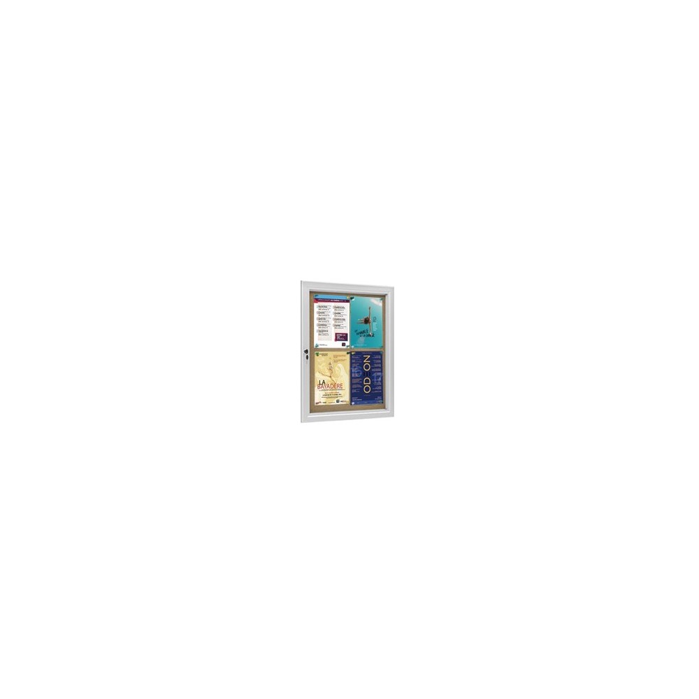 Vitrines intérieur/extérieur fond en liège