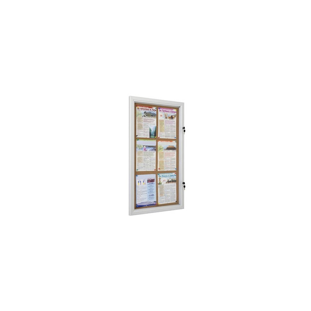 Vitrines intérieur/extérieur fond en liège