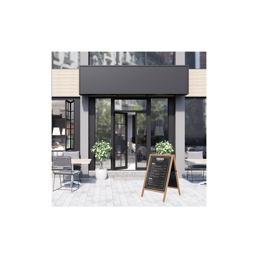 Chevalet ardoise double-face magnétique