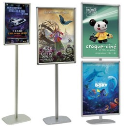 Porte-affiches Cadro-Clic sur pied