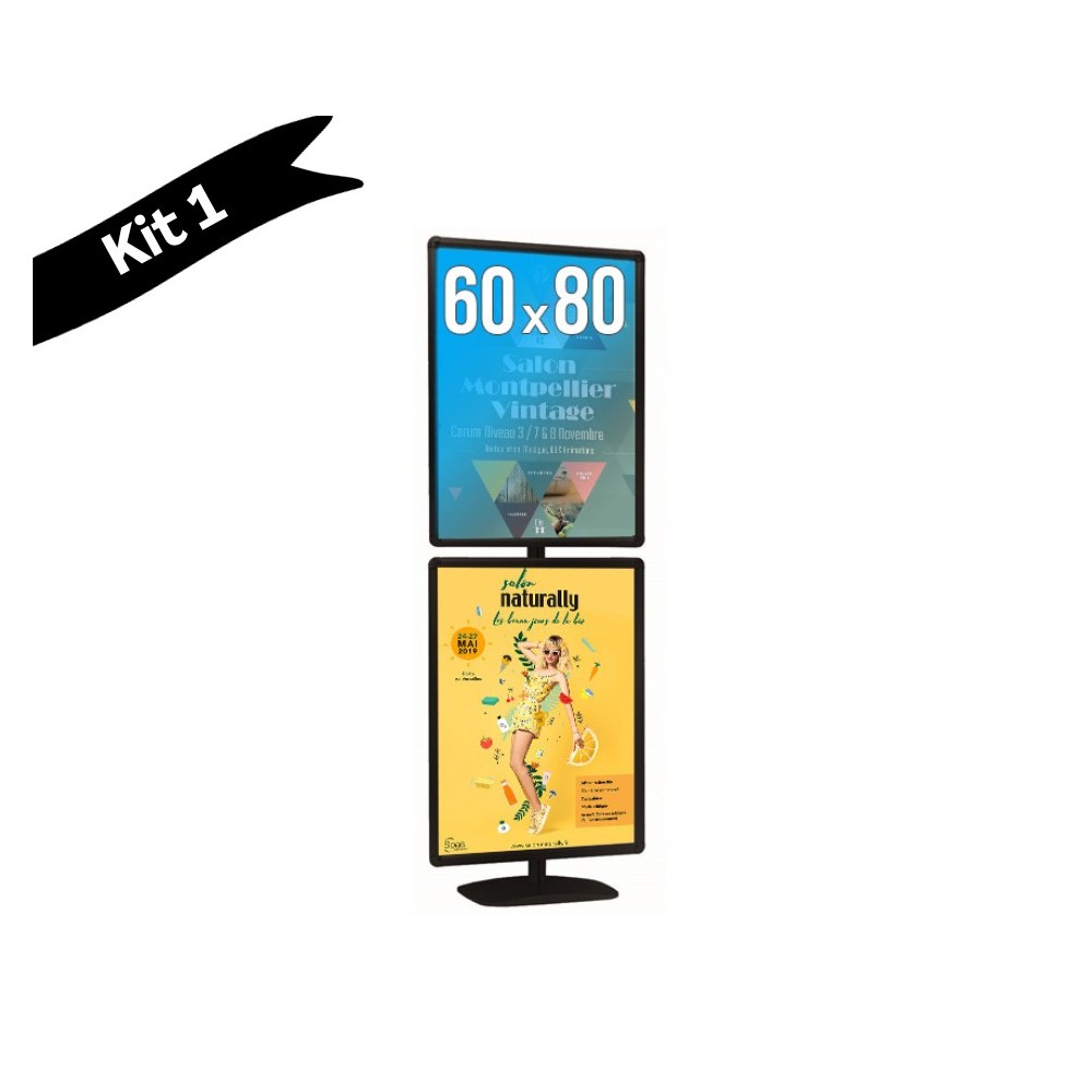 Porte-affiches Cadro-Clic sur pied
