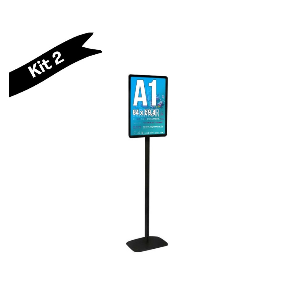 Porte-affiches Cadro-Clic sur pied