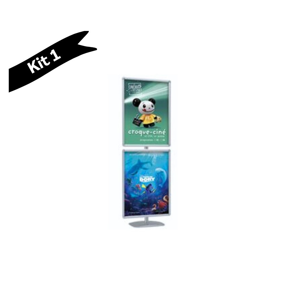 Porte-affiches Cadro-Clic sur pied