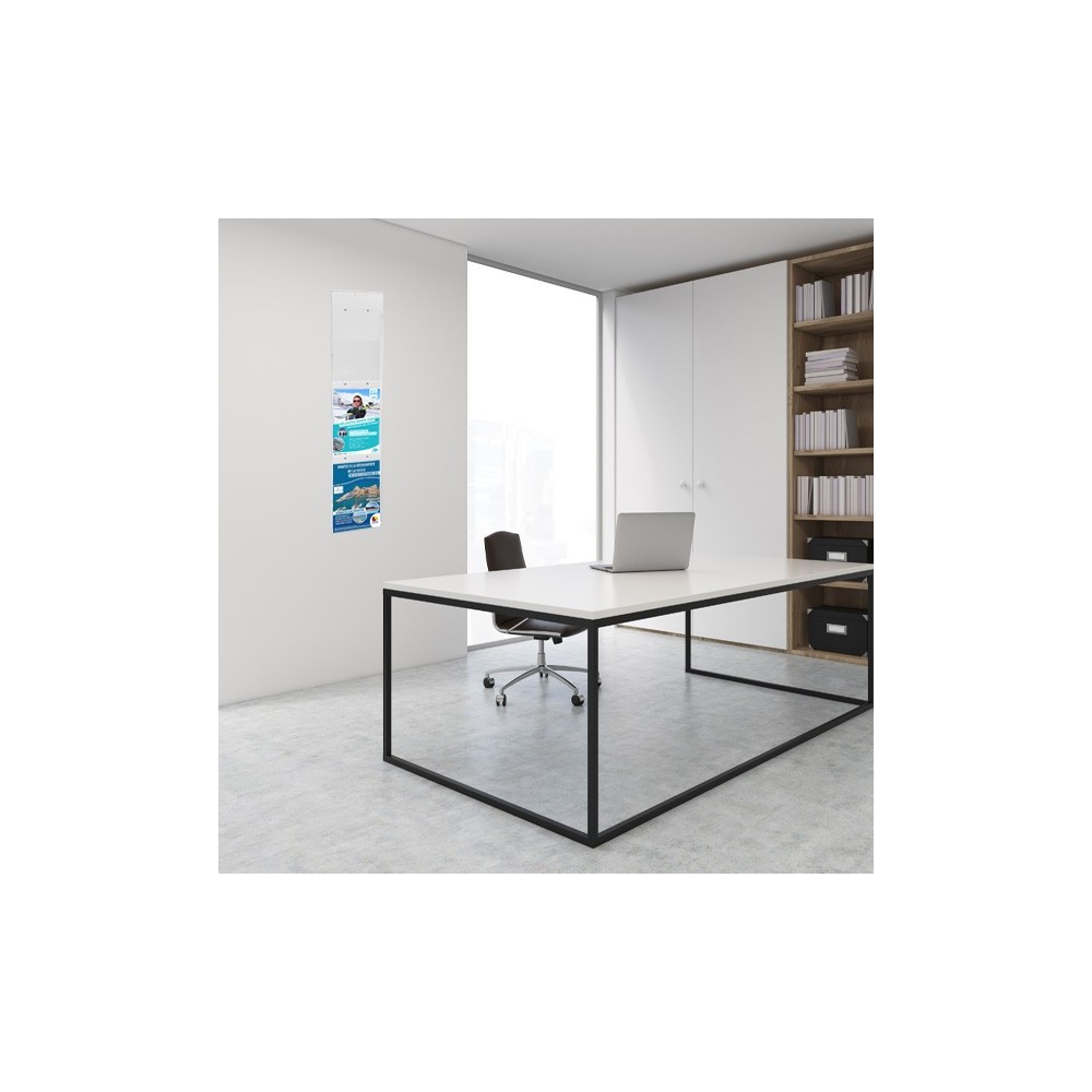 Panneaux plexiglass multi-visuels A4 suspension plafond ou fixation murale