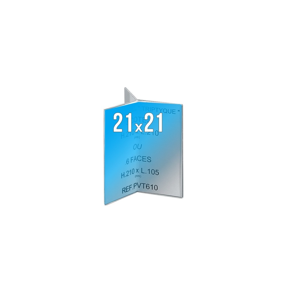Porte-visuels / Porte-menus triptyques