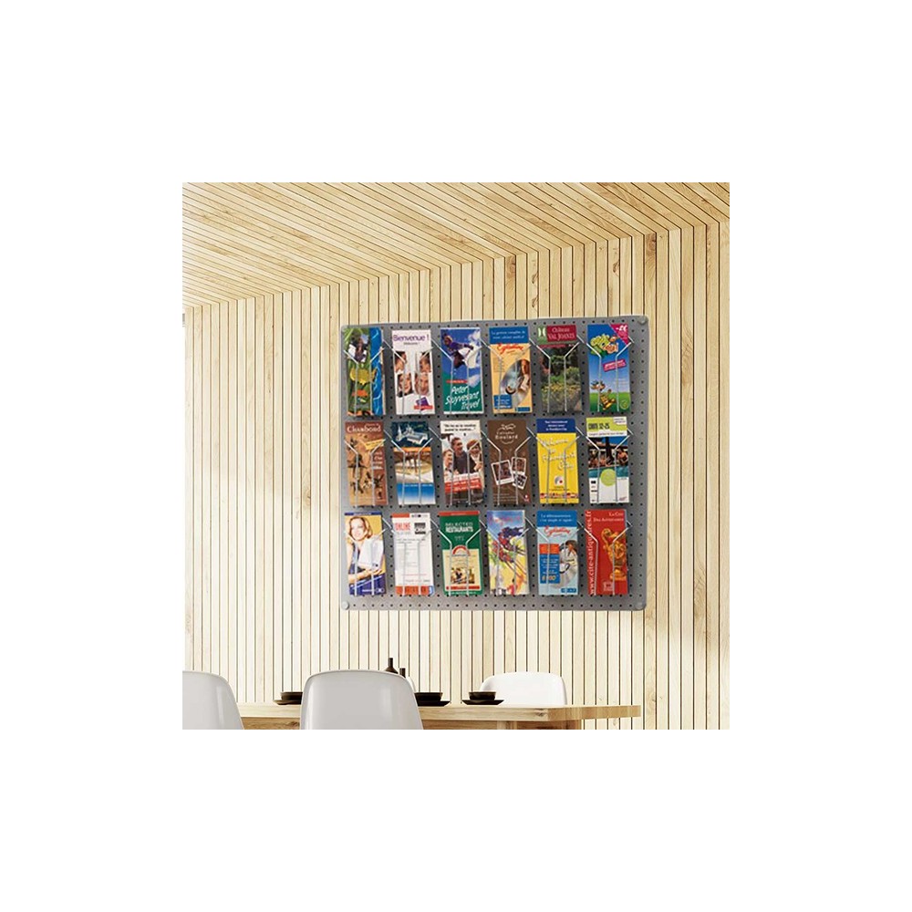Présentoirs muraux pour brochures modulables