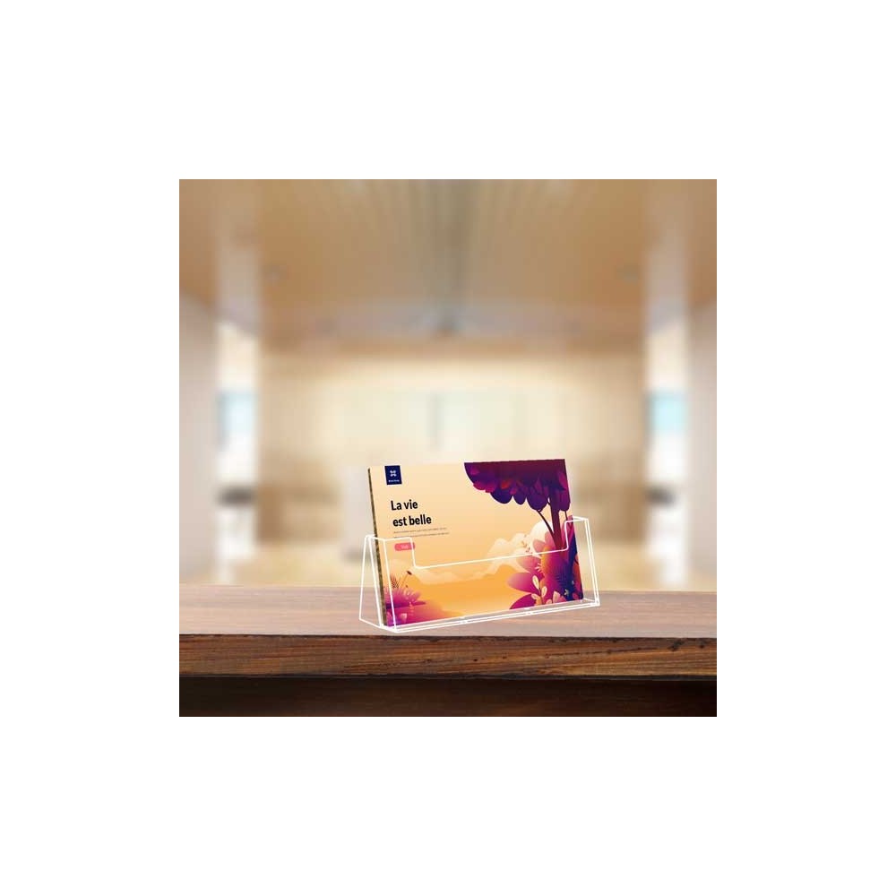 Porte-brochures de comptoir simple-case