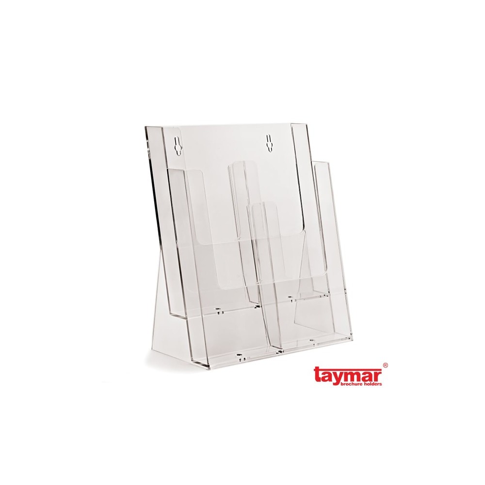Porte-brochures de comptoir multi-cases