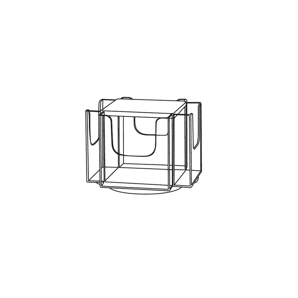 Tourniquets de comptoir 4 cases - Différents formats