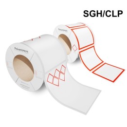 Rouleaux SGH / CLP prédécoupés et pré-imprimés