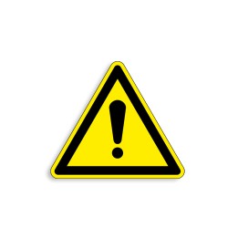 W001 - Signal général, Étiquettes et panneaux de Danger