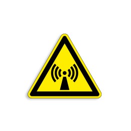 W005 - Radiations non ionisantes, Étiquettes et panneaux de Danger