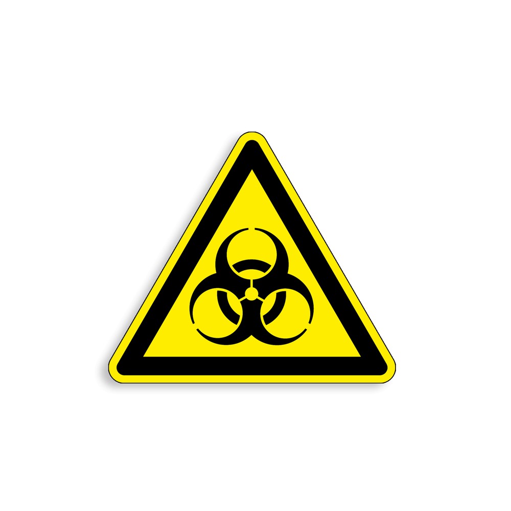 W009 - Risques biologiques, Étiquettes et panneaux de Danger