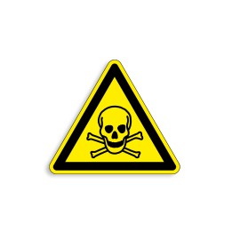 W016 - Matières toxiques, Étiquettes et panneaux de Danger