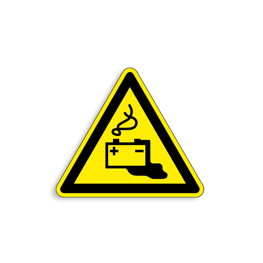 W026 - Charge de la batterie en cours, Étiquettes et panneaux de Danger