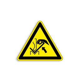 W031 - Ecrasement de la main dans l'outil d'une presse plieuse et le matériau, Étiquettes et panneaux de Danger