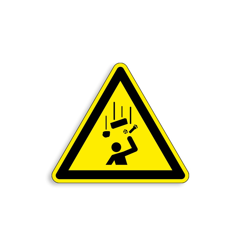 W035 - Danger chute d'objets, Étiquettes et panneaux de Danger