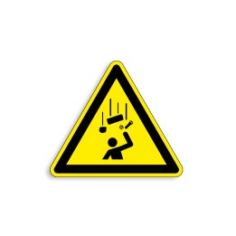 W035 - Danger chute d'objets, Étiquettes et panneaux de Danger