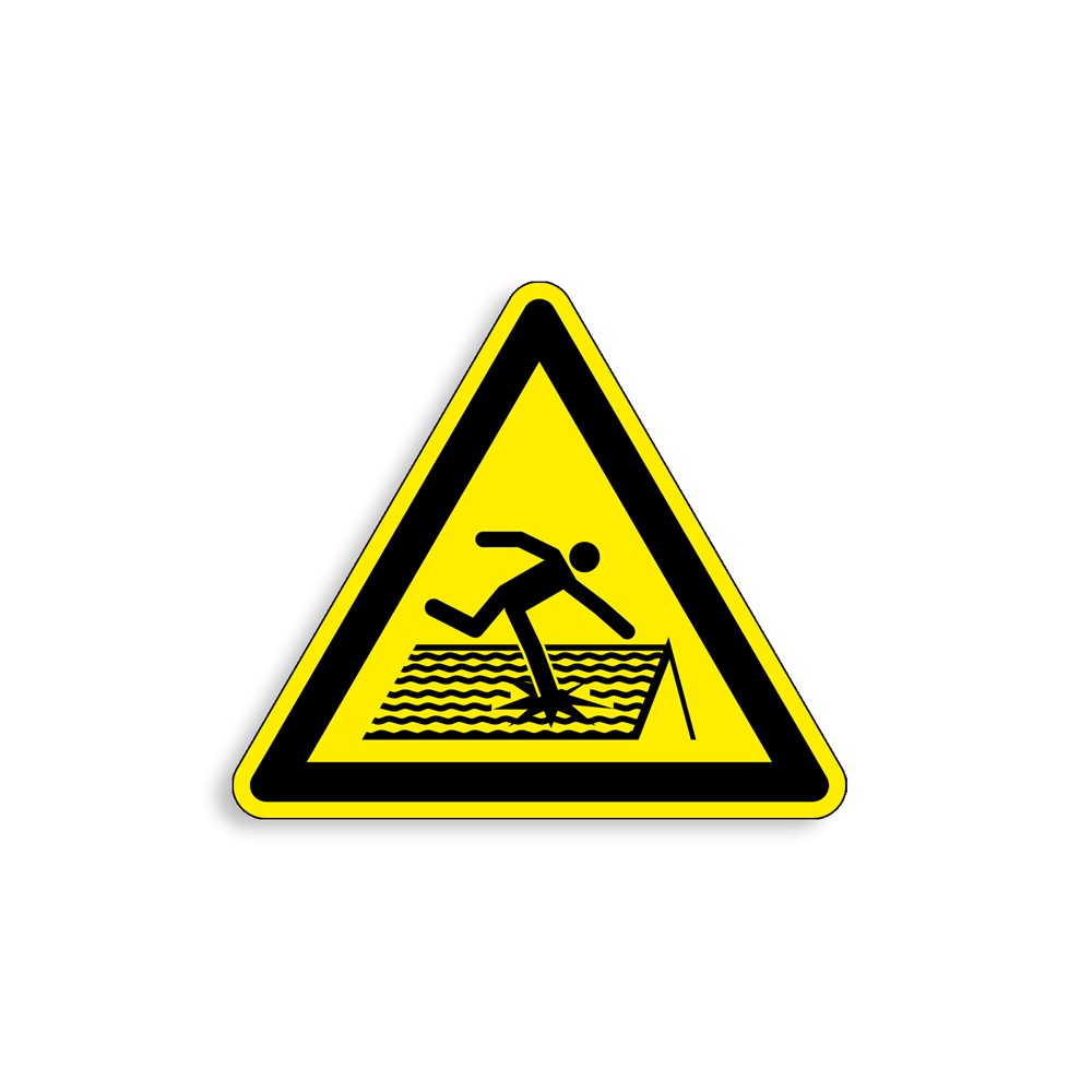 W036 - Toiture fragile, Étiquettes et panneaux de Danger