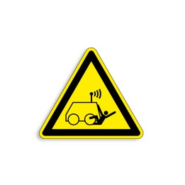 W037 - Danger machine commandée à distance par opérateur, Étiquettes et panneaux de Danger