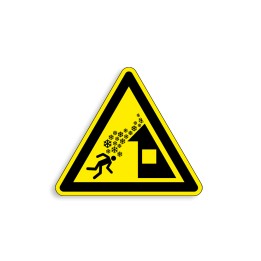 W040 - Chute de neige du toit, Étiquettes et panneaux de Danger