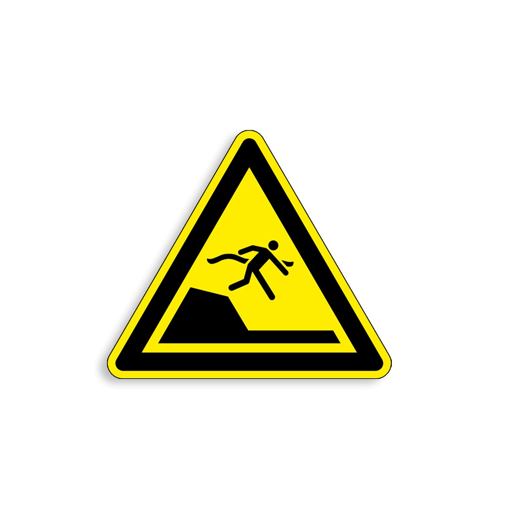 W050 - Changements brutal de profondeur du bassin, Étiquettes et panneaux de Danger