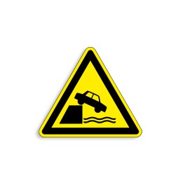 W051 - Berges non protégées, Étiquettes et panneaux de Danger