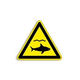 W054 - Danger requins, Étiquettes et panneaux de Danger