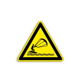 W062 - Pratique du kitesurf, Étiquettes et panneaux de Danger