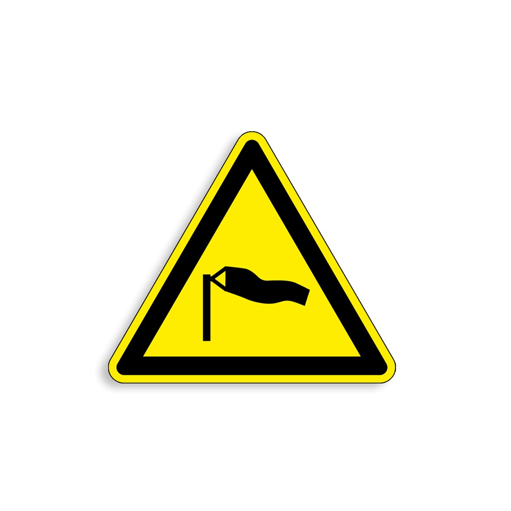 W064 - Vents forts, Étiquettes et panneaux de Danger