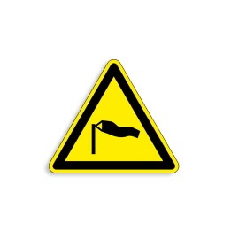 W064 - Vents forts, Étiquettes et panneaux de Danger