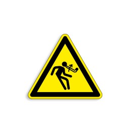 W122 - Entrainement logo retour manivelle, Étiquettes et panneaux de Danger